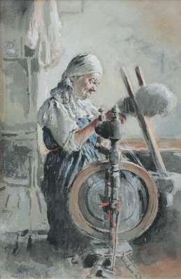 Маковский Константин Егорович. Пряха